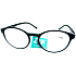 Berkeley Lesebrille +3 Kunststoff schwarz, rundes Glas 1 Stück MC2182