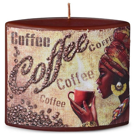 Kerzen Kaffee Kaffee-Duftkerze Ellipse 110 x 40 x 110 mm