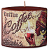 Kerzen Kaffee Kaffee-Duftkerze Ellipse 110 x 40 x 110 mm