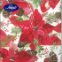 Nekupto Papierservietten 3 Schichten 33 x 33 cm 20 Stück Weihnachten Rose