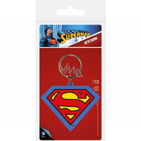 Degen Merch Superman Gummi Schlüsselanhänger 5 x 4 cm
