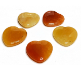 Avanturin orange Hmatka, heilender Edelstein in Form eines Herzens Naturstein 3 cm 1 Stück, Stein des Glücks und des Wohlstandes