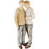 Arora Design Devoted Vater und Sohn/Männliches Paar Harz Figur 27 cm