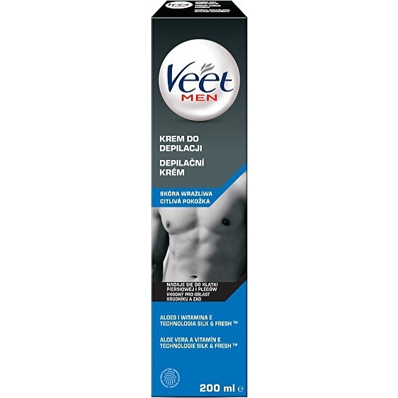 Veet Men Sensitive Enthaarungscreme für empfindliche Haut 200 ml