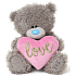 Me To You Love Bear mit rosa Herz und goldenem Schriftzug 29 cm