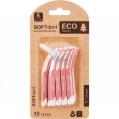 Soft Dent Eco Interdentalzahnbürste gebogen S 0,5 mm 10 Stück