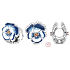 Sterling Silber 925 Blaues Stiefmütterchen, Perle für Armband natur