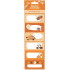 Nekupto Weihnachtsgeschenkaufkleber Orange und Zimt 6 Stück