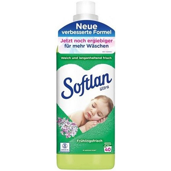 Softlan Fruhlingsfrisch Weichspüler mit dem Duft von Frühlingsblumen 40 Dosen 1 l