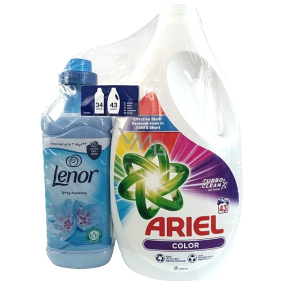 Ariel Color Universal-Waschgel 43 Dosen + Lenor Spring Swakening Weichspüler 34 Dosen, Duopack