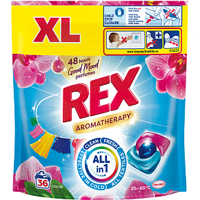 REX Waschmittelkapseln Aromatherapy Orchid Color 36 Wäschen, 432g