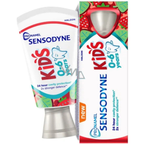 Sensodyne Pronamel Kids Zahnpasta mit Fluorid und Erdbeergeschmack für Kinder 0 - 6 Jahre 50 ml Sensodyne Pronamel Kids Zahnpasta mit Fluorid und Erdbeergeschmack für Kinder 0 - 6 Jahre 50 ml