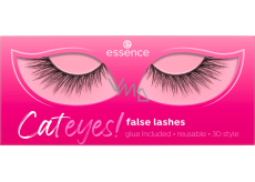 Essence Cateyes! künstliche Wimpern 01 Catwalk 2 Stück, 1 Paar