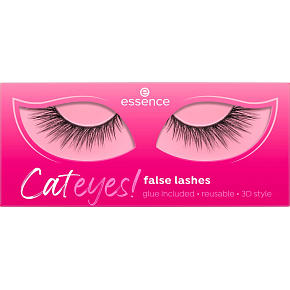Essence Cateyes! künstliche Wimpern 01 Catwalk 2 Stück, 1 Paar