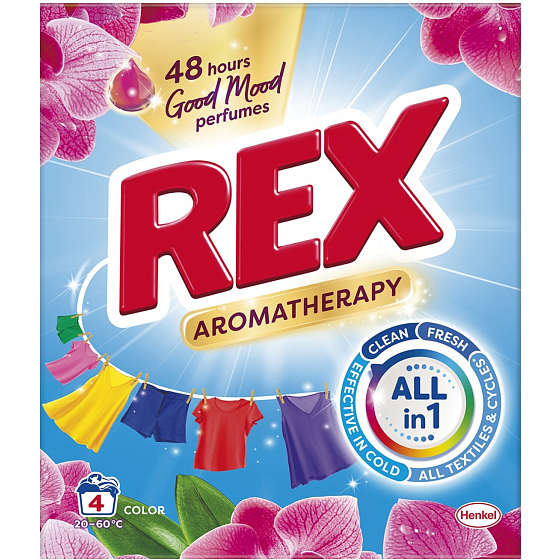 Rex Aromatherapy Orchid Color Waschmittel für bunte Wäsche 4 Anwendungen 220 g