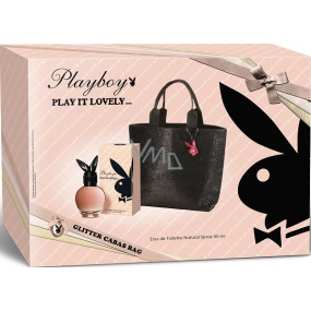 Playboy Play It Schönes Eau de Toilette für Frauen 50 ml + Handtasche mit Glitzer