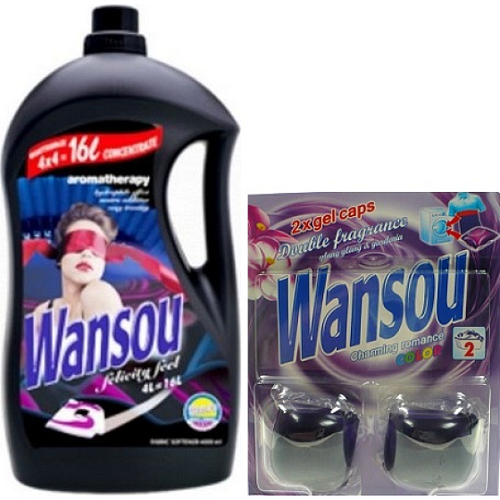 Wansou Aromatherapie Felicity Feel Weichspüler 4l + Gelkapseln 2 Stück