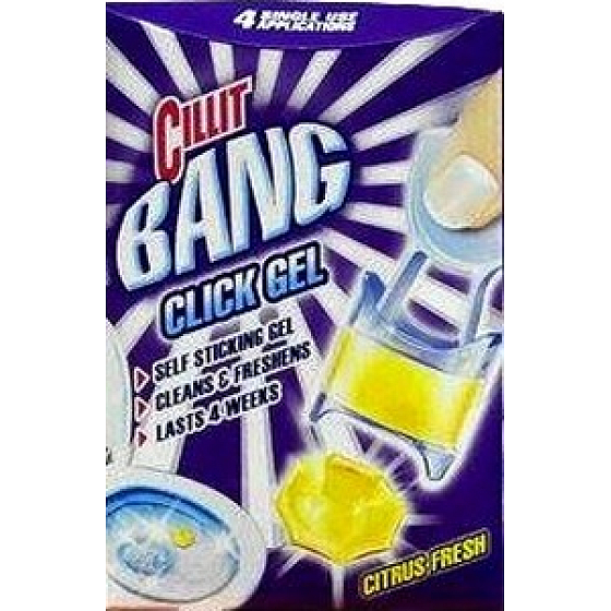 Cillit Bang Click Gel Citrus Frischer Gel Toilettenreiniger 4 x 5 g