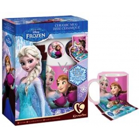 Disney Frozen Porzellan Tasse + 2 Pralinen, Geschenkset