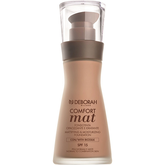 Deborah Milano Comfort Mat Foundation LSF15 Make-up 00 Elfenbein 30 ml