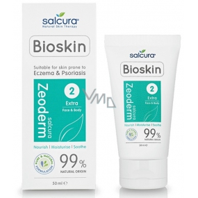 Salcura Bioskin 2 Extra Zeoderm Körper- und Gesichtscreme für trockene und empfindliche Haut 50 ml