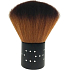 Kosmetikpinsel mit synthetischen Borsten für Puder schwarzer Griff 7 cm 30450