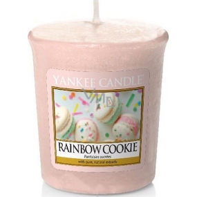 Yankee Candle Rainbow Cookie - Votivkerze mit Regenbogenmakronen-Duft 49 g