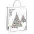 Ditipo Geschenk Papiertüte EKO 22 x 10 x 29 cm weiß 2 Bäume