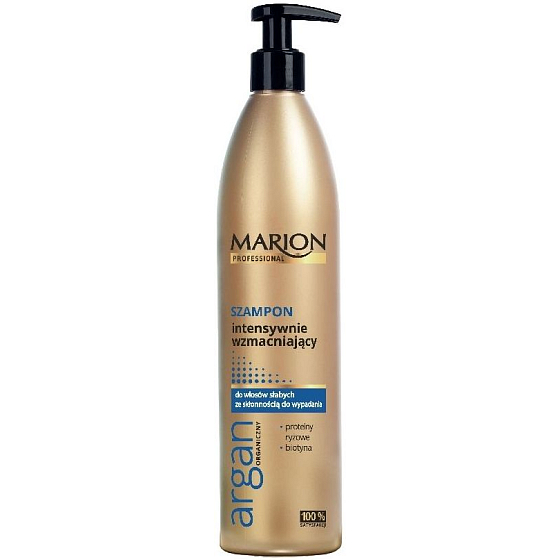 Marion Professional Intensive Strengthening Arganöl stark stärkendes Shampoo für schwaches Haar mit Tendenz zum Ausfallen 400 g