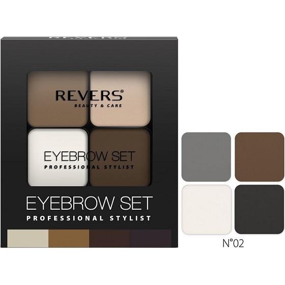 Revers Eyebrow Set Professionelles Stylist-Augenbrauenset 02 18 g