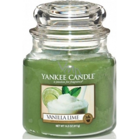 Yankee Candle Vanilla Lime - Vanille mit Limetten-Duftkerze Klassisches mittleres Glas 411 g