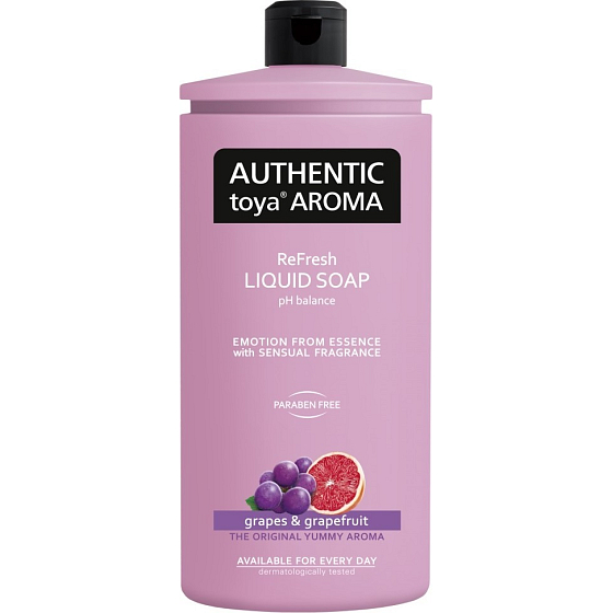 Authentische Toya Aroma Trauben & Grapefruit Flüssigseife nachfüllen 600 ml