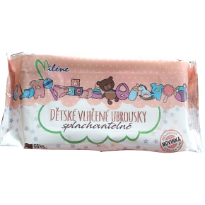 Miléne feuchttuch für Kinder, spülbar, 56 Stück Miléne feuchttuch für Kinder, spülbar, 56 Stück