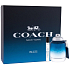 Coach Blue Eau de Toilette für Männer 60 ml + Eau de Toilette für Männer Miniatur 7 ml, Geschenkset für Männer