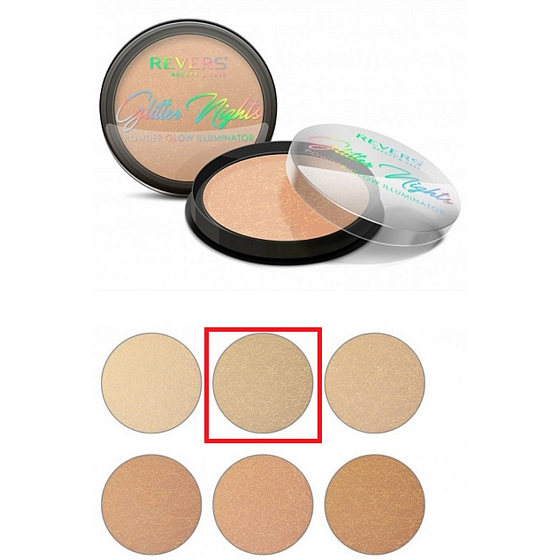 Revers Glitter Nights Aufhellendes Puder Nr.02 12 g