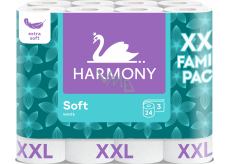 Harmony Soft Family Pack 3-lagiges Toilettenpapier, 24 Rollen, 15,7 m Rolle