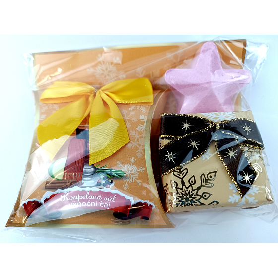 Neocos Christmas Tea Badesalz 50 g + Toilettenseife 100 g + Schaumbad 35 g, Kosmetikset für Frauen