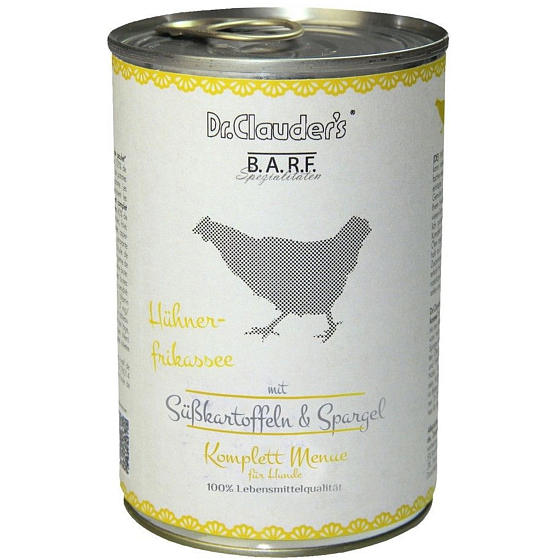 Dr. Clauders BARF Huhn + Süßkartoffel Alleinfuttermittel für Hunde 400 g