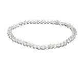 Kristall Armband elastisch facettiert Naturstein 3mm / 16 - 17cm, Stein der Steine