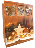 Geschenkpapiertasche Weihnachten WBL 2434 gold CZ/xSK/HU