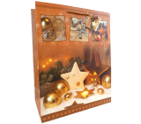 Geschenkpapiertasche Weihnachten WBL 2434 gold CZ/xSK/HU