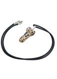 Jaspis Dalmatin Penis amulet pro plodnost, přívěsek přírodní kámen ručně broušený 3 cm, kámen pozitivní energie