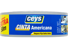 Ceys Klebeband, silber 50 mm x 50 m