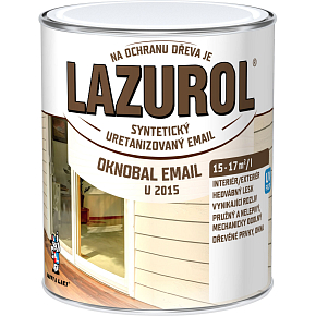 Lazurol Oknobal Email U2015 glänzende Oberfarbe für Fenster 2800 Palisander, 600 ml