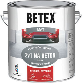 Betex S2131 2v1 Grund- und Deckfarbe für Beton 0440 Blau, 2 kg