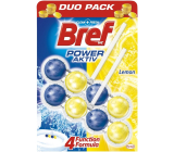 Bref Power Aktiv 4 Formula Lemon WC Block 2 x 50 g, Duopack