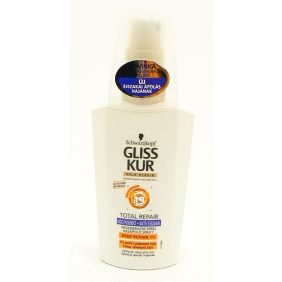 Gliss Kur Total Repair 19 Aktives Nachtspray Zusätzliche Pflege