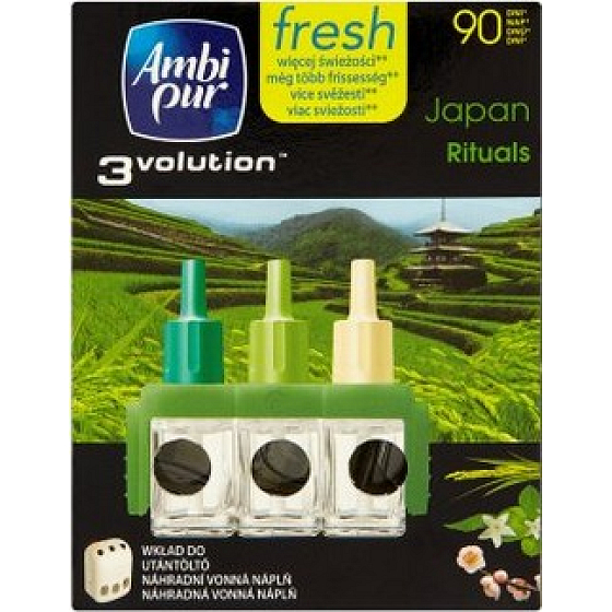 Ambi Pur 3 Volution Japan Essence elektrischer Lufterfrischer Nachfüllung 3 x 20 ml