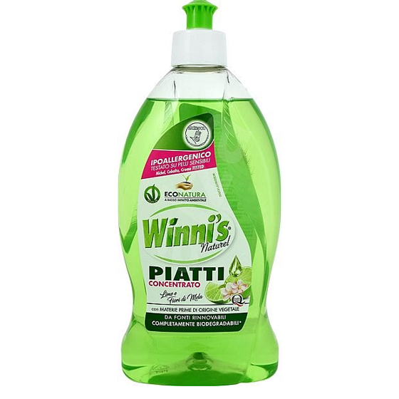 Winnis Eko Piatti Lime konzentriertes hypoallergenes Spülmittel 500 ml