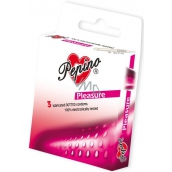 Pepino Pleasure Kondome aus aufgerautem Naturlatex 3 Stück